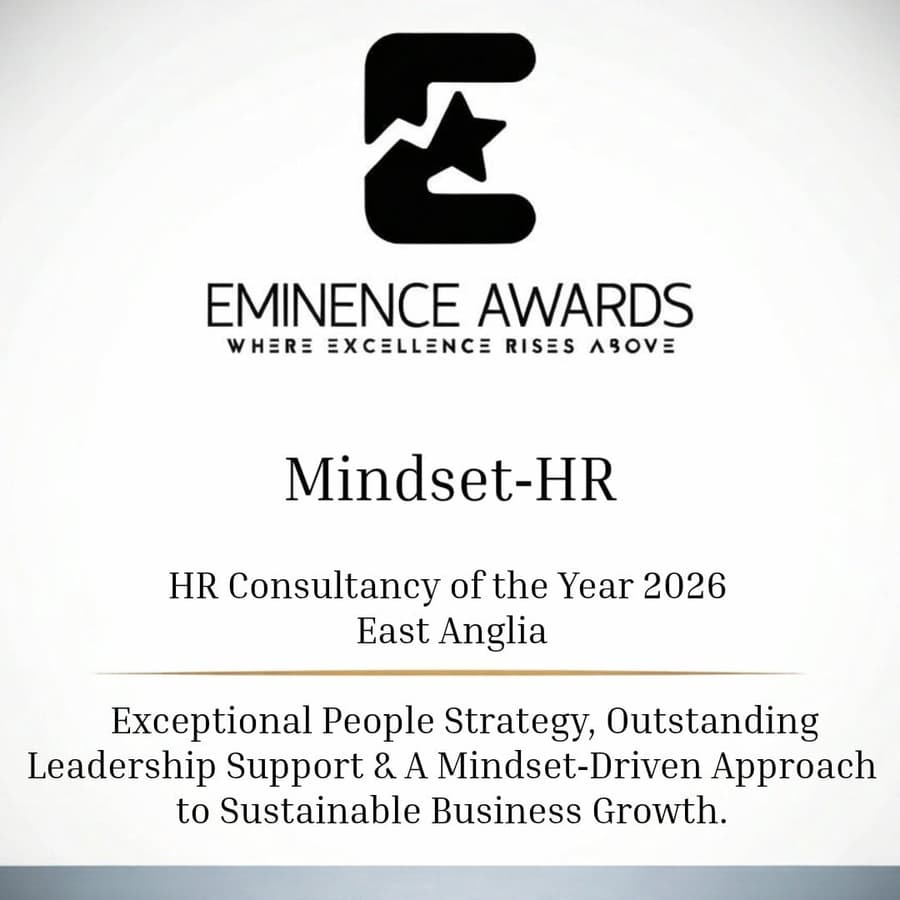 Eminence Awards — HR Consultancy of the Year 2026, East Anglia, Mindset-HR