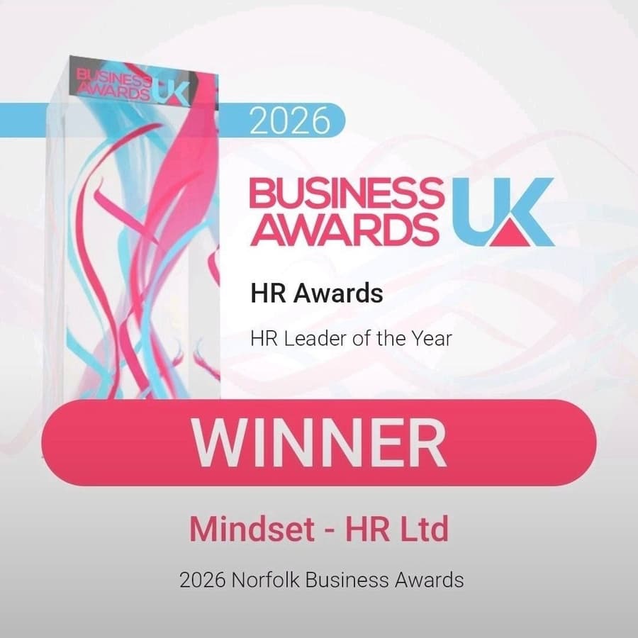Business Awards UK 2026 HR Awards — HR Leader of the Year winner, Mindset - HR Ltd