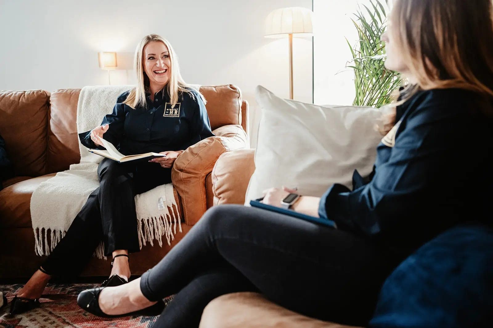 Gemma Crane coaching a business owner one to one