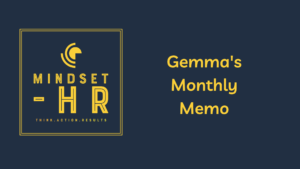Gemma's Monthly Memo Header Mindset HR